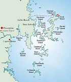 map of Whitsundays