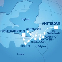 floriade cruise itinerary map